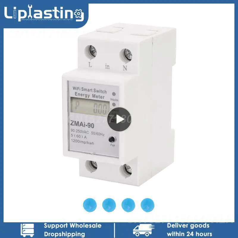 1/2/3PCS Tuya Smart Energy Meter 110-250V WIFI Remote Control Tuya/smart Life App Power Meter Din Rail Single-phase Meter Switch
1/2/3PCS Tuya Smart Energy Meter 110-250V WIFI Remote Control Tuya/smart Life App Power Meter Din Rail Single-phase Meter Switch