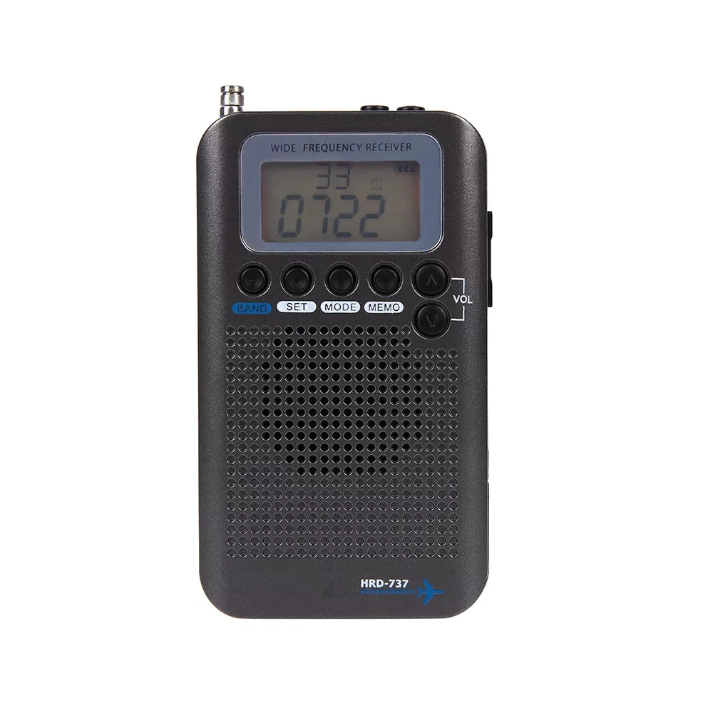 Радиоприемник с полным диапазоном FM/AM/SW/CB/Air/приемник VHF World Band с ЖК-дисплеем и будильником
Радиоприемник с полным диапазоном FM/AM/SW/CB/Air/приемник VHF World Band с ЖК-дисплеем и будильником