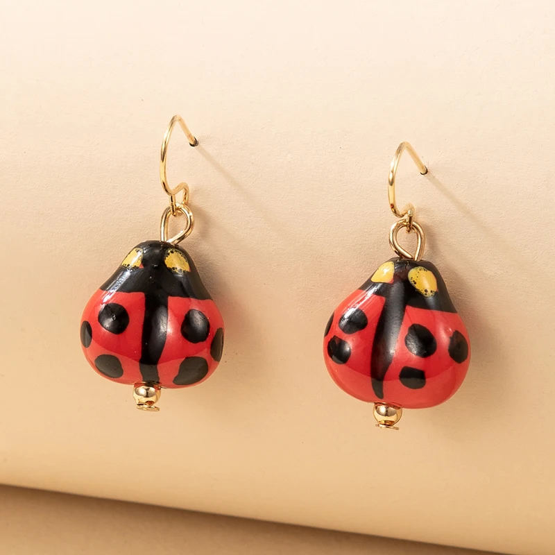 Docona Lovely Colorful Ladybug Drop Earrings for Women Girls New Fashion Geometry Animal Metal Dangle Earring Jewelry 18414
Docona Lovely Colorful Ladybug Drop Earrings for Women Girls New Fashion Geometry Animal Metal Dangle Earring Jewelry 18414