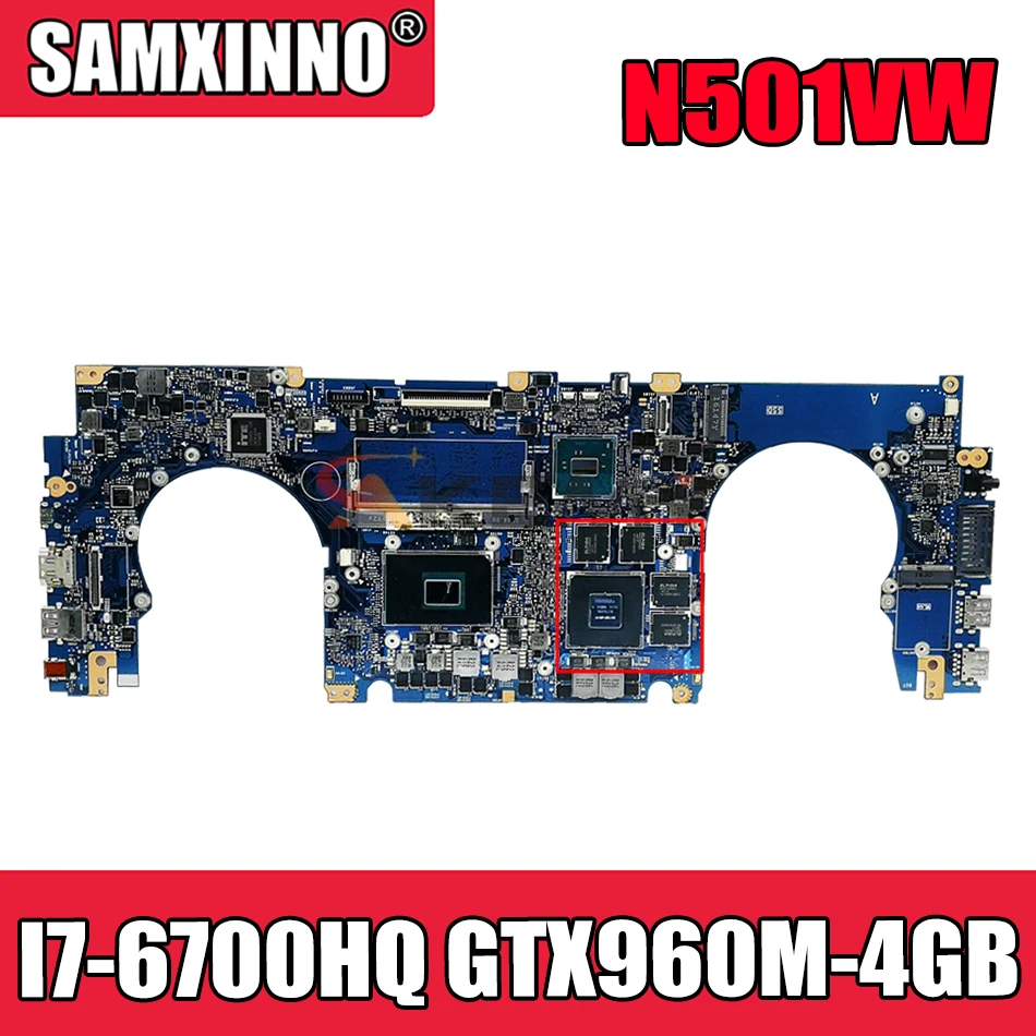 Материнская плата Akemy N501VW для ноутбука ASUS ROG G501VW UX501VW, оригинальная материнская плата 8GB-RAM, I7-6700HQ
Материнская плата Akemy N501VW для ноутбука ASUS ROG G501VW UX501VW, оригинальная материнская плата 8GB-RAM, I7-6700HQ