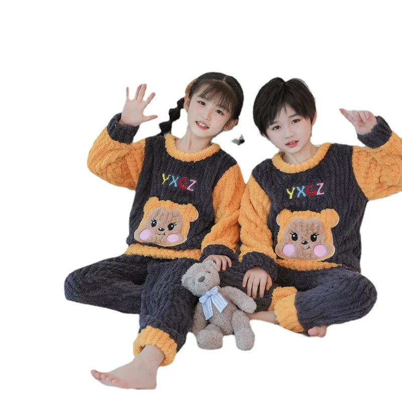 New Kid Homewear Cloth Thickened Thermal Flannel Children Pajamas Set Night Clothes Unisex Boys Casual Sleep Loungewear 3-12Yrs
New Kid Homewear Cloth Thickened Thermal Flannel Children Pajamas Set Night Clothes Unisex Boys Casual Sleep Loungewear 3-12Yrs