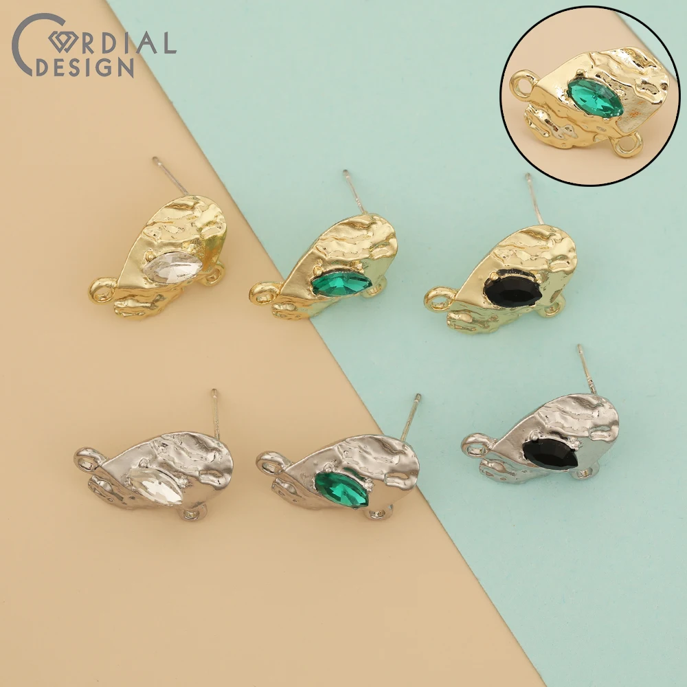 Серьги-гвоздики Cordial Design 50 шт. 16*20 мм Стразы/ювелирные аксессуары/Асимметричная форма/Ювелирная фурнитура и компоненты 
Серьги-гвоздики Cordial Design 50 шт. 16*20 мм Стразы/ювелирные аксессуары/Асимметричная форма/Ювелирная фурнитура и компоненты