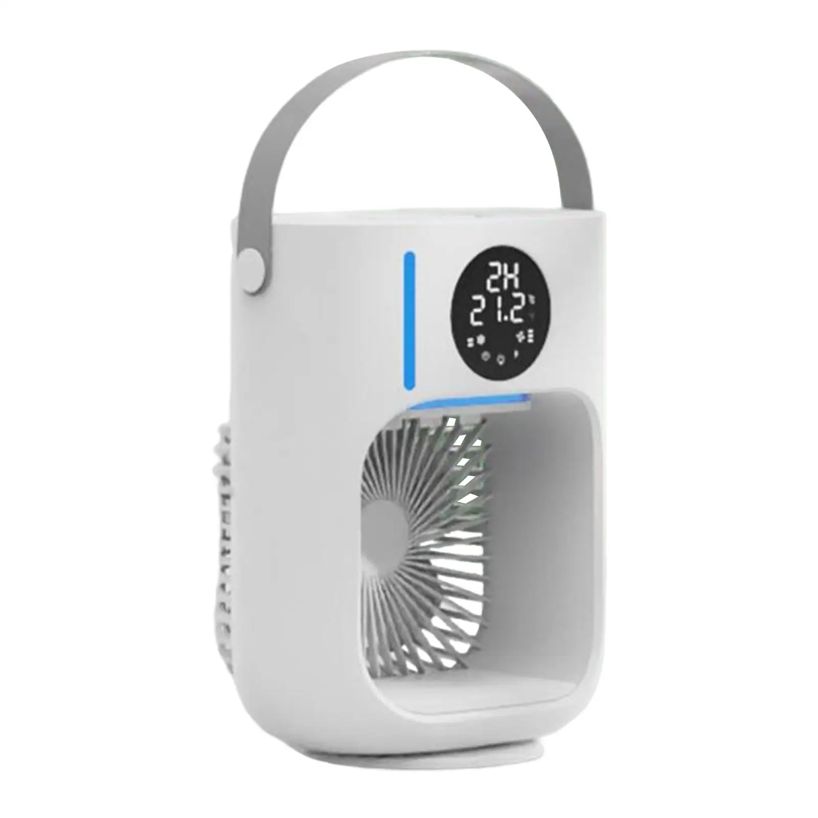 Portable Air Conditioner Fan LCD Display Personal Air Cooler 2 Misting Levels Built in Multi Color LED Night Light White
Portable Air Conditioner Fan LCD Display Personal Air Cooler 2 Misting Levels Built in Multi Color LED Night Light White