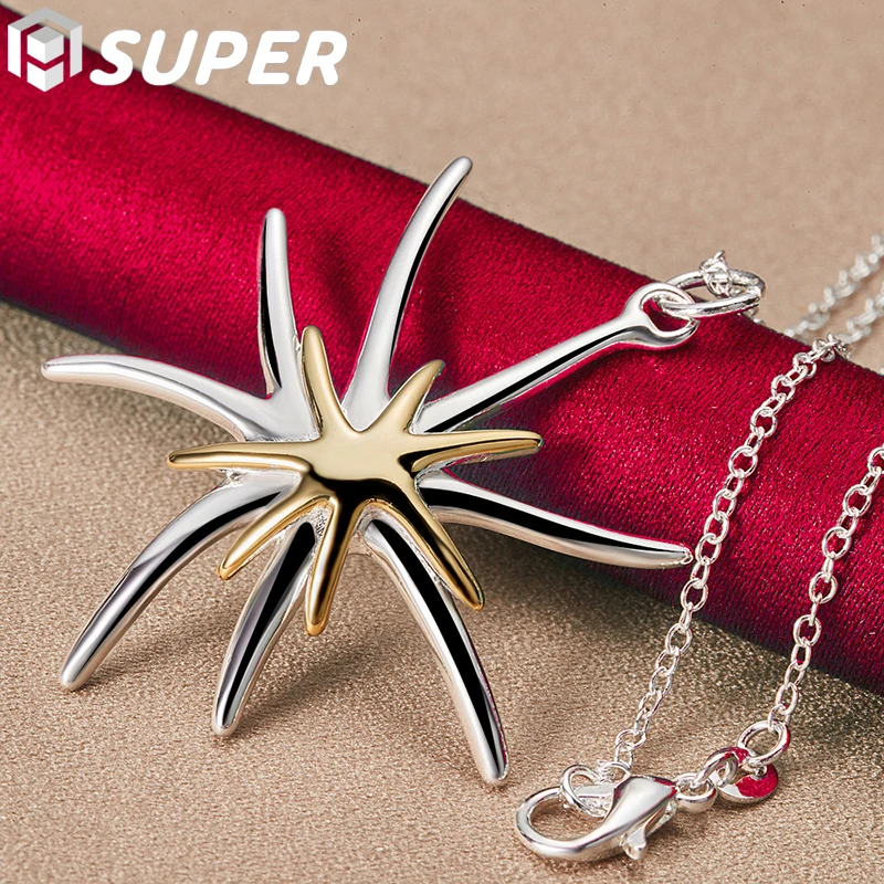 925 Sterling Silver 16/18/20/22/24/26/28/30 Inch Snake Chain Starfish Pendant Necklace For Women Wedding Charm Jewelry
925 Sterling Silver 16/18/20/22/24/26/28/30 Inch Snake Chain Starfish Pendant Necklace For Women Wedding Charm Jewelry