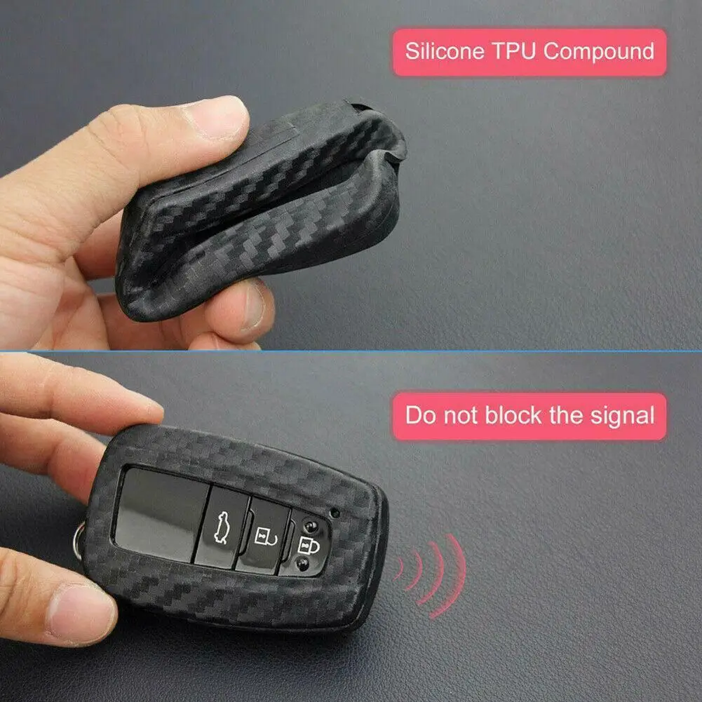 Key Shell Cover Fob Chain Cover Carbon Fiber Key Case Holder Fastness For Avalon For Camry For Toyota Scratch Proof
Key Shell Cover Fob Chain Cover Carbon Fiber Key Case Holder Fastness For Avalon For Camry For Toyota Scratch Proof