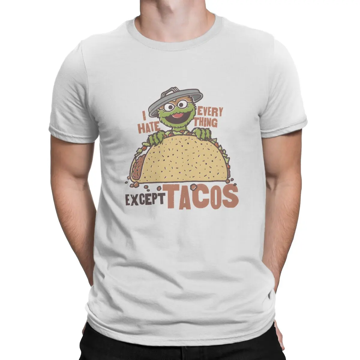 Sesame Street T Creative TShirt for Men Oscar I Hate Everything Except Tacos T Shirt Distinctive Birthday Gifts OutdoorWear
Sesame Street T Creative TShirt for Men Oscar I Hate Everything Except Tacos T Shirt Distinctive Birthday Gifts OutdoorWear