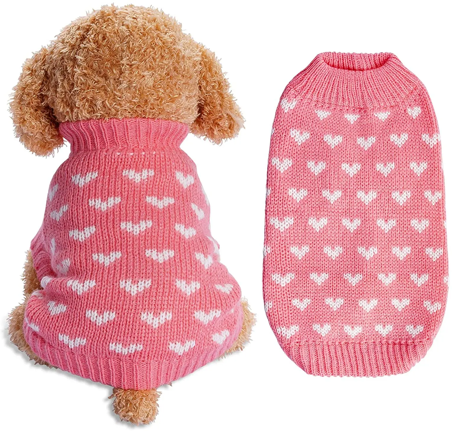 ATUBAN Dog Knitted Sweater Dog Heart Sweater Puppy Sweater Warm Soft Pet Holiday Clothes for Small Medium Cats and Dogs
ATUBAN Dog Knitted Sweater Dog Heart Sweater Puppy Sweater Warm Soft Pet Holiday Clothes for Small Medium Cats and Dogs