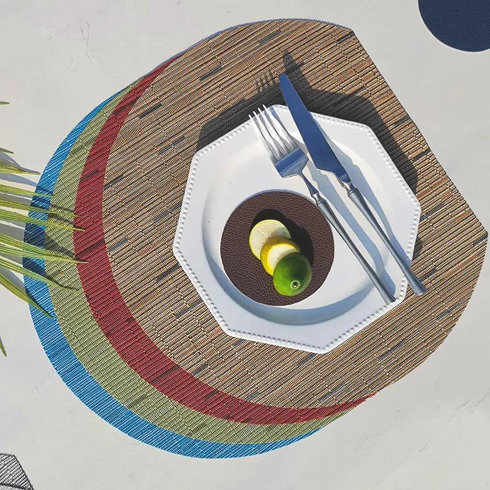 Обеденный коврик с уникальной бамбуковой текстурой, Теплоизоляционный Настольный коврик, портативный коврик для места
Обеденный коврик с уникальной бамбуковой текстурой, Теплоизоляционный Настольный коврик, портативный коврик для места