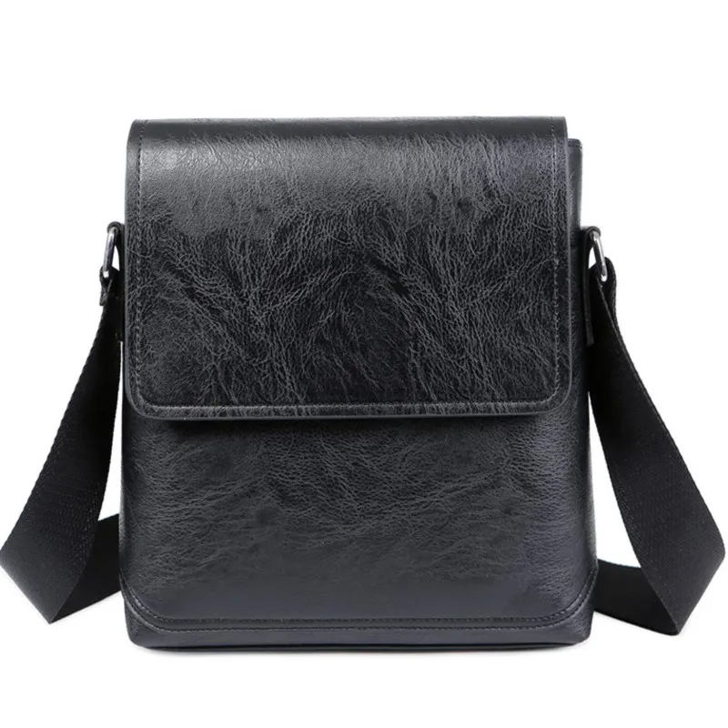 

Кожаная сумка-мессенджер для мужчин, маленькая винтажная Повседневная Мужская Слинг через плечо, модная деловая сумочка на ремне, 2023