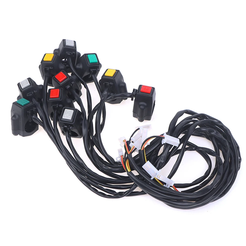 Прочный мотоцикл ATV, двойной спортивный четырехъядерный пусковой сигнал, кнопка отключения и остановки, аксессуары для мотоциклов 
Прочный мотоцикл ATV, двойной спортивный четырехъядерный пусковой сигнал, кнопка отключения и остановки, аксессуары для мотоциклов