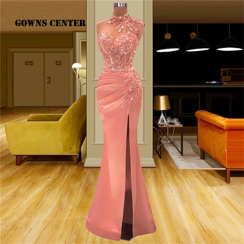 High Neck Mermaid Evening Dresses Long Luxury 2022 Elegant Dress Women For Wedding Party Slit Prom Gowns Sparkly Beaded vestidos
High Neck Mermaid Evening Dresses Long Luxury 2022 Elegant Dress Women For Wedding Party Slit Prom Gowns Sparkly Beaded vestidos