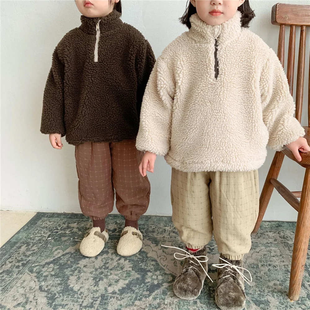 Winter Unisex Fleece Thicken High Collar Sweatshirts Boys and Girls Solid Color All-match Warm Pullovers Kids Clothes Girls
Winter Unisex Fleece Thicken High Collar Sweatshirts Boys and Girls Solid Color All-match Warm Pullovers Kids Clothes Girls