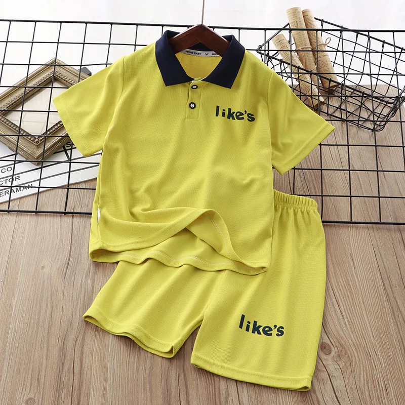 Cute Letter Print Boys Clothing Set Casual Summer Kid Waffle Sports Suit Short Sleeves Tops Shorts POLO Shirts Outfits Tracksuit
Cute Letter Print Boys Clothing Set Casual Summer Kid Waffle Sports Suit Short Sleeves Tops Shorts POLO Shirts Outfits Tracksuit