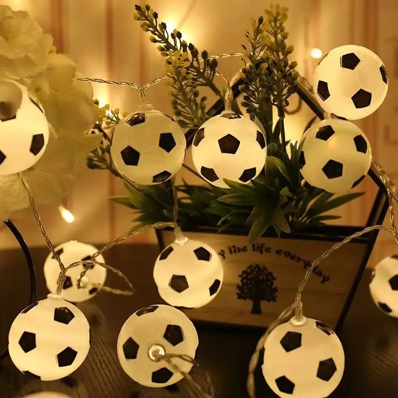 1.5m Football Light String World Cup Decor Happy Football Boy Birthday Party Football Sports Party Supplies Room decorative Lamp
1.5m Football Light String World Cup Decor Happy Football Boy Birthday Party Football Sports Party Supplies Room decorative Lamp