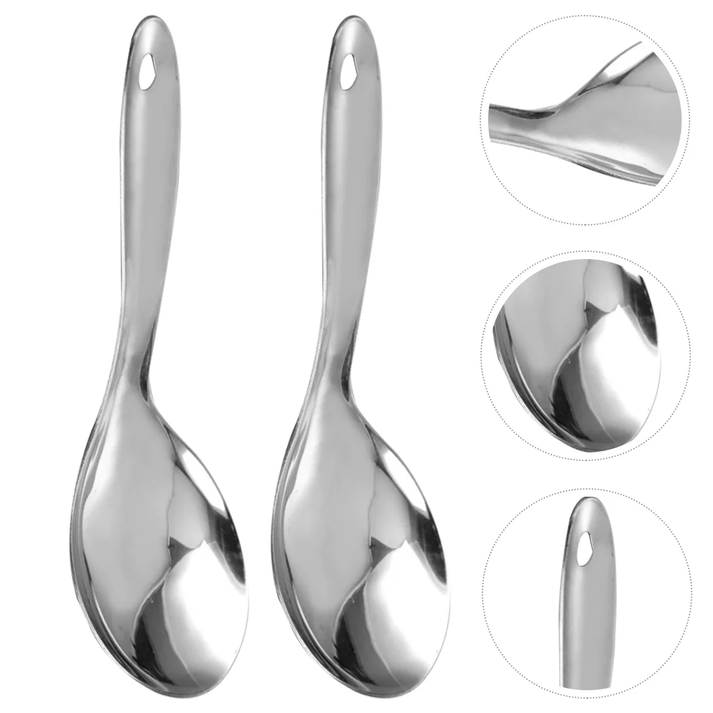 Rice Spoon Spoons Scooper Stainless Soup Ladle Scoop Cooker Kitchen Serving Steel Spatulapaddle Cream Metal Wooden Asian Chinese
Rice Spoon Spoons Scooper Stainless Soup Ladle Scoop Cooker Kitchen Serving Steel Spatulapaddle Cream Metal Wooden Asian Chinese