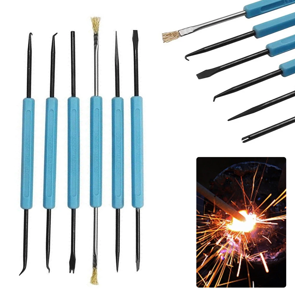 6in1 Desoldering Aid Solder Assist Repair Tool Components Welding Grinding For Maintenance Assembly IC Disassembly Hand Tools
6in1 Desoldering Aid Solder Assist Repair Tool Components Welding Grinding For Maintenance Assembly IC Disassembly Hand Tools