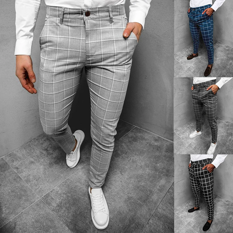Men's Casual Pants Plaid Slim Trousers Plaid Zipper Business Slim Crease-resistant Flat Pants Men's Suit Pants Cropped Pants
Men's Casual Pants Plaid Slim Trousers Plaid Zipper Business Slim Crease-resistant Flat Pants Men's Suit Pants Cropped Pants