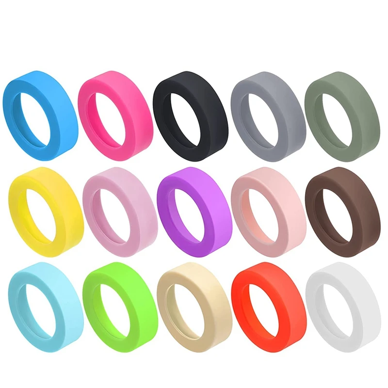 30 Pcs 2.6 Inch Protective Cup Mat Silicone Sleeve Heat Resistant Non Slip Mug Cup Coaster Silicone Bands, 15 Colors
30 Pcs 2.6 Inch Protective Cup Mat Silicone Sleeve Heat Resistant Non Slip Mug Cup Coaster Silicone Bands, 15 Colors