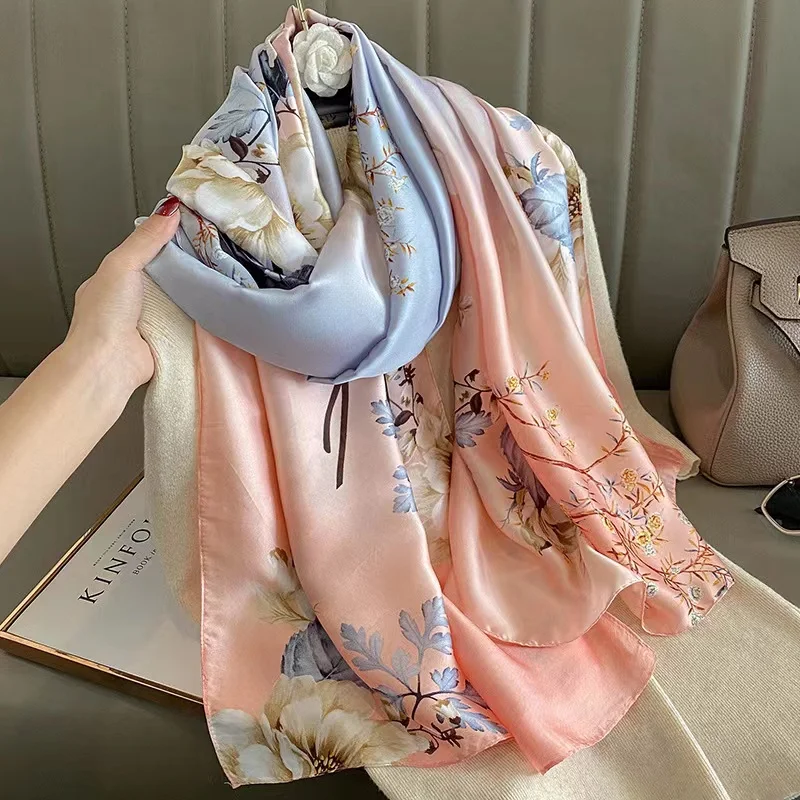Luxury Brand 2022 Silk Scarf Women Large Shawls Pashmina Hijab Foulard Echarpe Design Print Lady Beach Stole Head Scarves
Luxury Brand 2022 Silk Scarf Women Large Shawls Pashmina Hijab Foulard Echarpe Design Print Lady Beach Stole Head Scarves