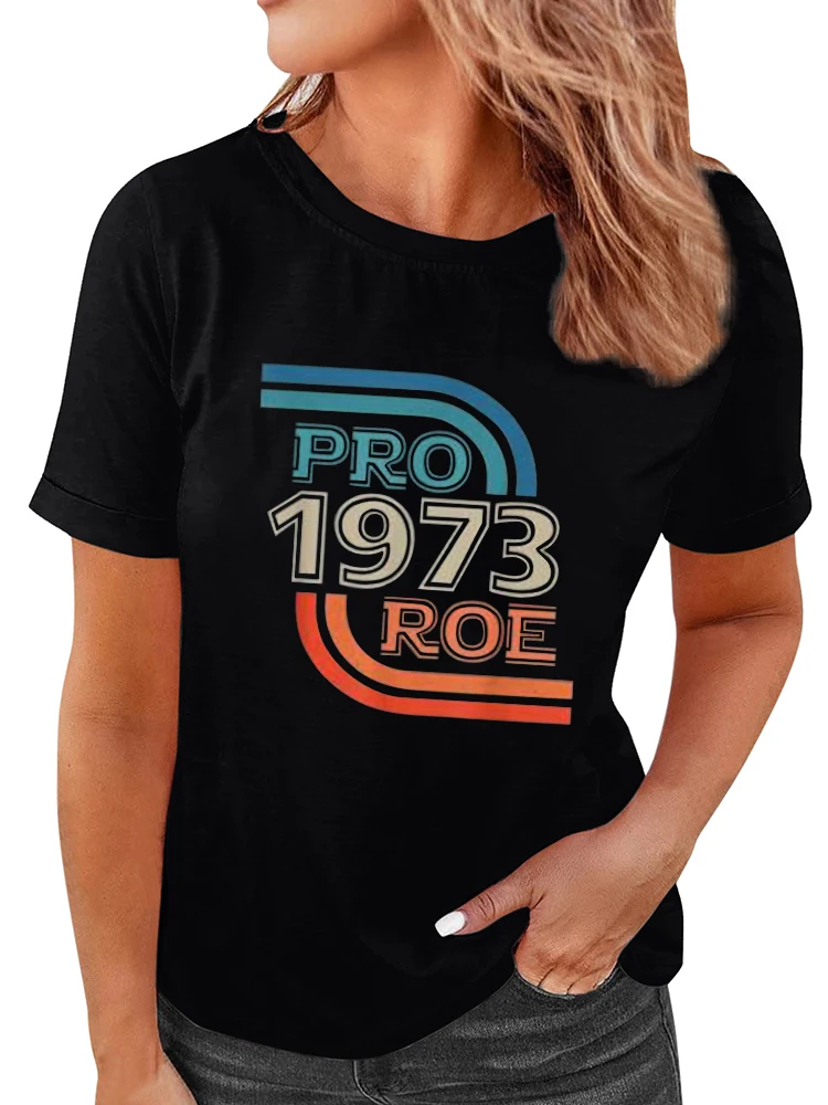 Pro 1973 Roe Print Women T Shirt Short Sleeve Summer Casual Tee Shirt Femme 1973 Protect Roe V.wade Vintage Graphic T Shirt Tops
Pro 1973 Roe Print Women T Shirt Short Sleeve Summer Casual Tee Shirt Femme 1973 Protect Roe V.wade Vintage Graphic T Shirt Tops