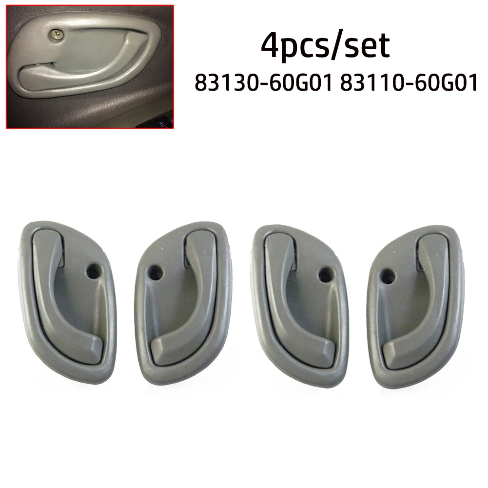 For Suzuki Interior Door Handle Inside Door Left Right 4PCS ABS Gray Auto Car For Baleno 1998-2001 Automobile Accessories
For Suzuki Interior Door Handle Inside Door Left Right 4PCS ABS Gray Auto Car For Baleno 1998-2001 Automobile Accessories