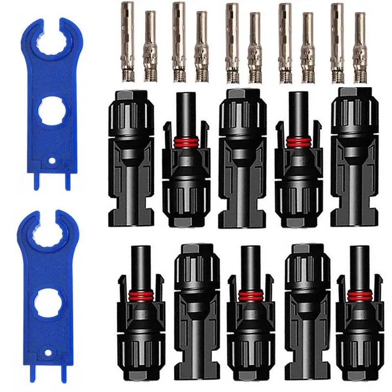 1 Set 1000V Solar Panel Parallel Connection Fuse Connector For Solar System 5 Pairs Connector With 1pair Spanner High Quality
1 Set 1000V Solar Panel Parallel Connection Fuse Connector For Solar System 5 Pairs Connector With 1pair Spanner High Quality