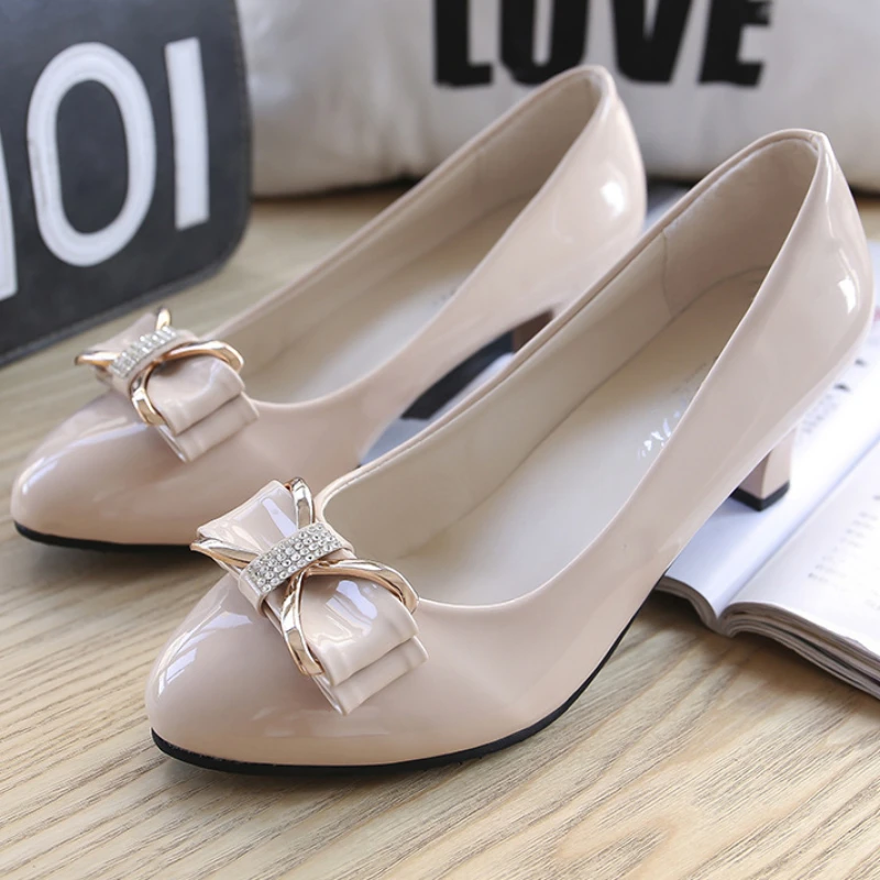 Bow High Heels Women Korean Style Fashion Solid Color Pointed Toe Shallow Mouth Work Party Lolita Shoes Pumps Zapato De Tacon
Bow High Heels Women Korean Style Fashion Solid Color Pointed Toe Shallow Mouth Work Party Lolita Shoes Pumps Zapato De Tacon