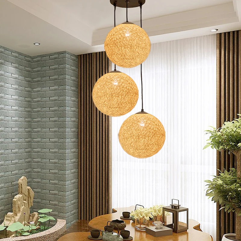 Hemp rattan ball restaurant modern minimalist casual mood chandelier clothing store bar counter rural bedroom lamp hemp rope bir
Hemp rattan ball restaurant modern minimalist casual mood chandelier clothing store bar counter rural bedroom lamp hemp rope bir
