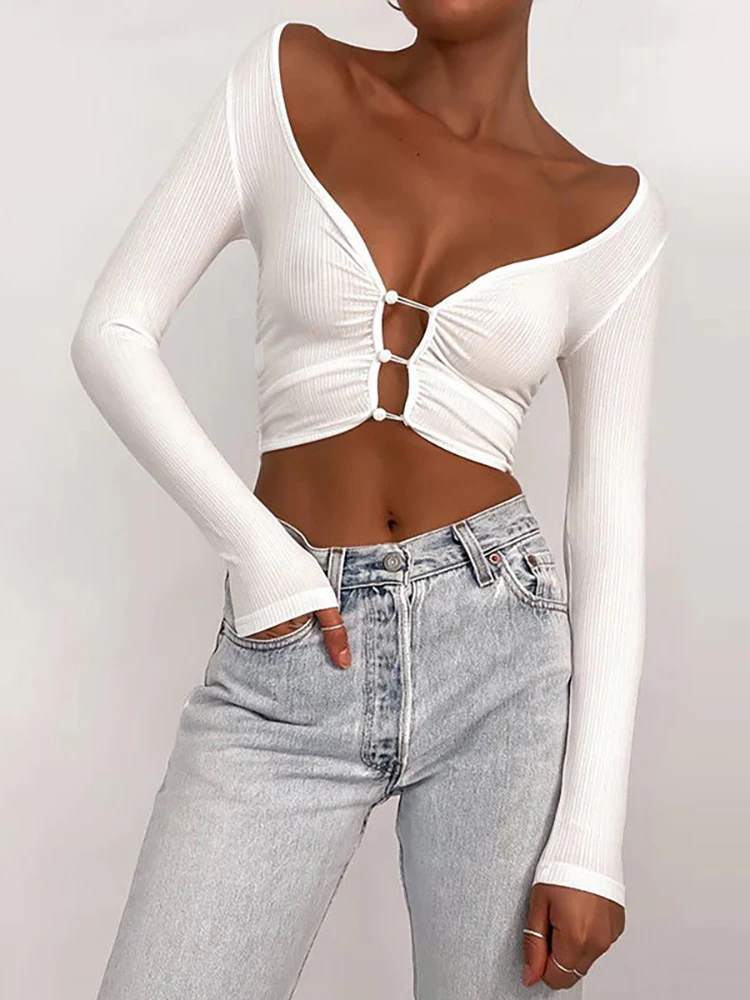 Топ Taruxy женский с квадратным вырезом, белый ажурный облегающий Топ с длинным рукавом, Базовая рубашка, уличная одежда, Y2K, осень
Топ Taruxy женский с квадратным вырезом, белый ажурный облегающий Топ с длинным рукавом, Базовая рубашка, уличная одежда, Y2K, осень