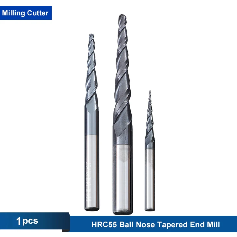 1Pc 3.175/4/5/6mm Tapered Ball Nose Milling Cutter 2 Flute Tungsten solid carbide Coated Router Bits CNC Wood Metal end mill
1Pc 3.175/4/5/6mm Tapered Ball Nose Milling Cutter 2 Flute Tungsten solid carbide Coated Router Bits CNC Wood Metal end mill