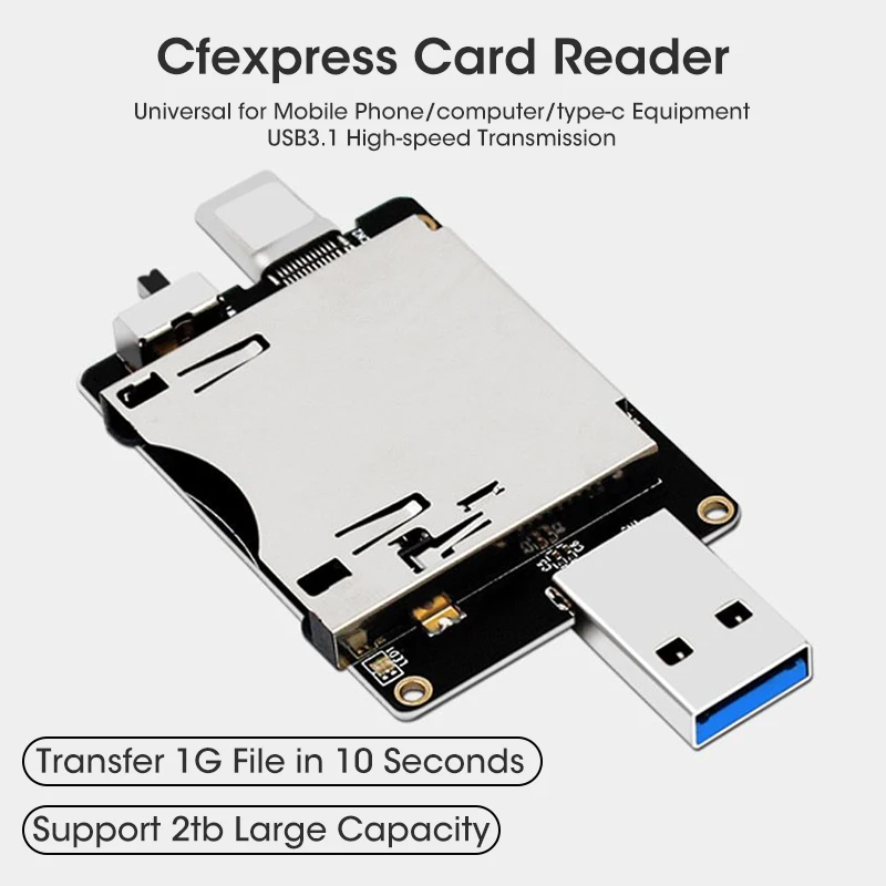 Устройство для чтения карт памяти PH86A CFexpress Type C Dual cfe USB3.1 Gen 2 Type C 10 Гбит/с
Устройство для чтения карт памяти PH86A CFexpress Type C Dual cfe USB3.1 Gen 2 Type C 10 Гбит/с