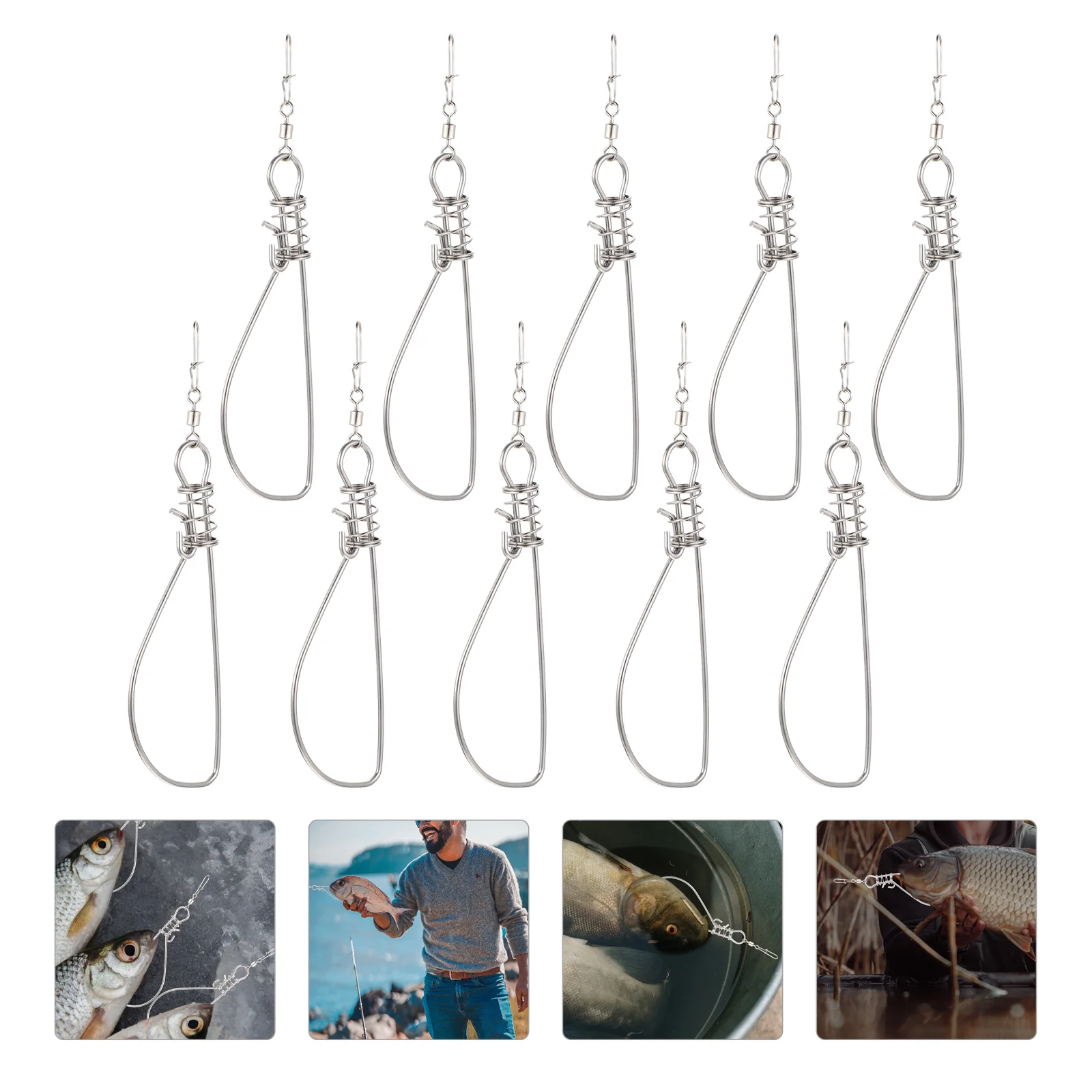 Fish Fishing Stringer Buckle Lock Clip Snap Stainless Steel Alive Kayak Live Device Portable Holder Clips Accessories Strength
Fish Fishing Stringer Buckle Lock Clip Snap Stainless Steel Alive Kayak Live Device Portable Holder Clips Accessories Strength