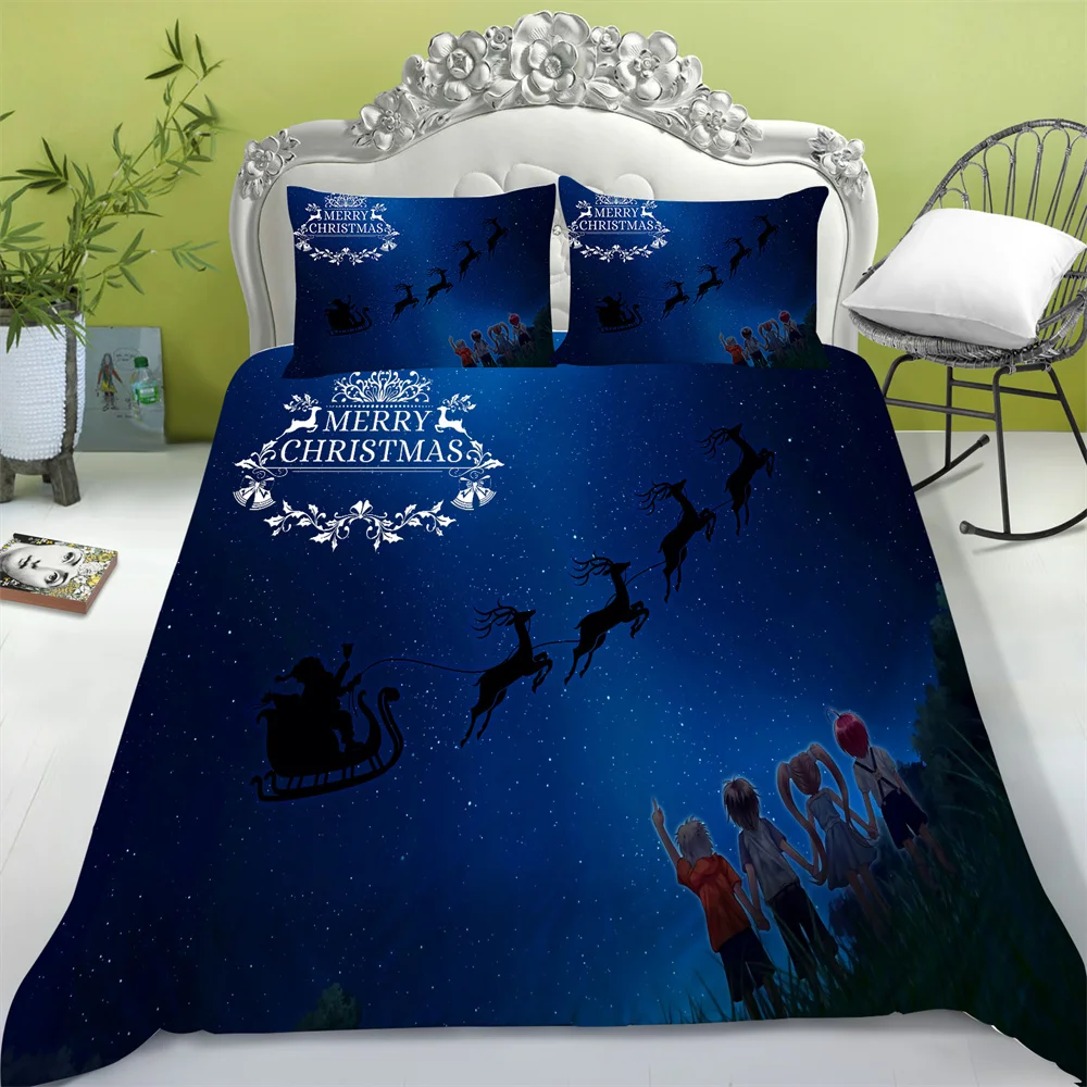 Merry Christms Duvet Covers Newly Bed Comforter Cover Children Teens Bedroom Decor Home Textiles King Bedding Set 
Merry Christms Duvet Covers Newly Bed Comforter Cover Children Teens Bedroom Decor Home Textiles King Bedding Set