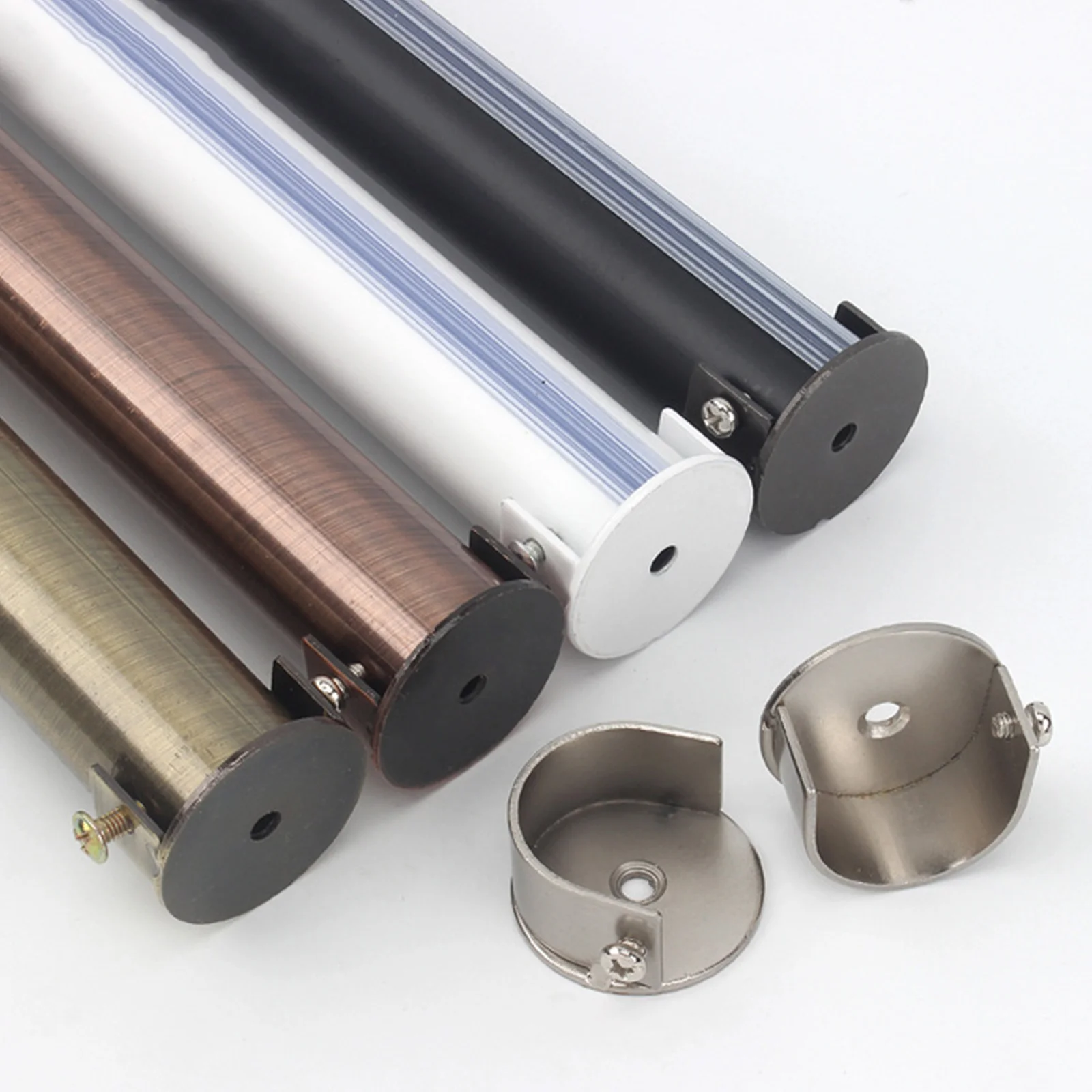 Rod Closet Curtain Pole Bracket Holder Support Brackets Socket End Shower Holders Flange Hangers Clotheswardrobe Hanging Mount
Rod Closet Curtain Pole Bracket Holder Support Brackets Socket End Shower Holders Flange Hangers Clotheswardrobe Hanging Mount