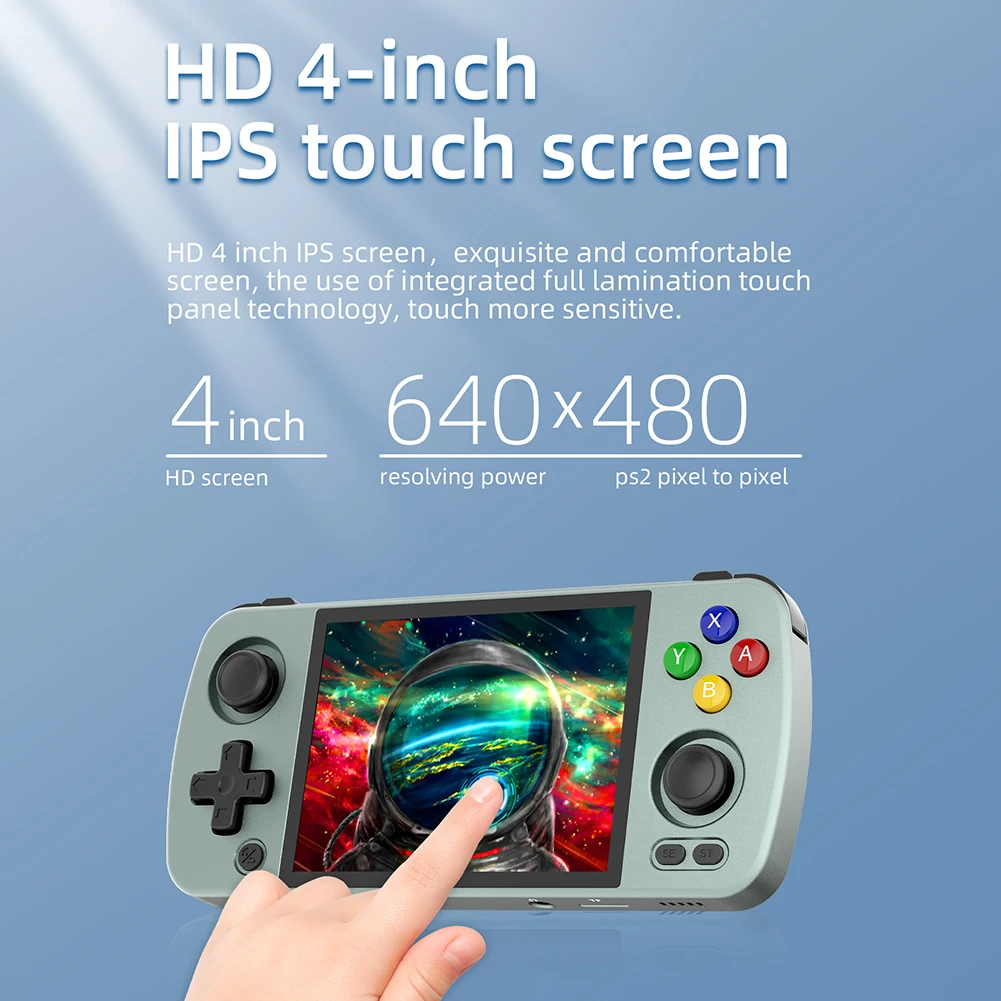 Портативная игровая консоль с 4 дюймовым сенсорным IPS экраном RG405M T618 CNC/алюминиевый сплав Android 12 Портативный ретро плеер 3000 + игра