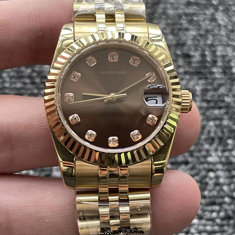 Ladies 31mm Mechanical 316L Stainless Steel Sapphire Glass Water Resistant Luminous Gold Dial MIYOTA8215 Movement
Ladies 31mm Mechanical 316L Stainless Steel Sapphire Glass Water Resistant Luminous Gold Dial MIYOTA8215 Movement