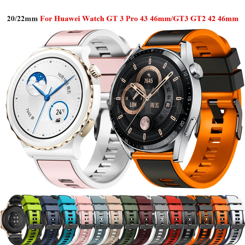 22 20mm Smartwatch Strap For Huawei Watch GT2 GT 3 42 46mm GT3 Pro 43 46mm Bracelet Silicone Magic2 42mm Watchband Belt Correa
22 20mm Smartwatch Strap For Huawei Watch GT2 GT 3 42 46mm GT3 Pro 43 46mm Bracelet Silicone Magic2 42mm Watchband Belt Correa