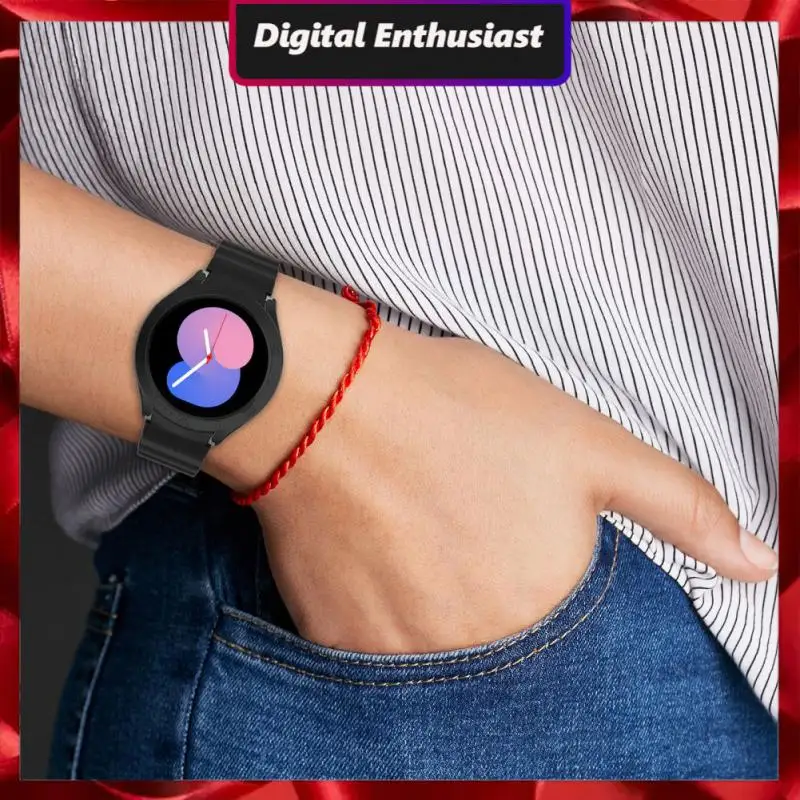 

Smart Bracelet Accessory For Samsung Galaxy Watch5/watch5 Strap And Scale Case Watchband Bracelet Strap Strap Silicone Band