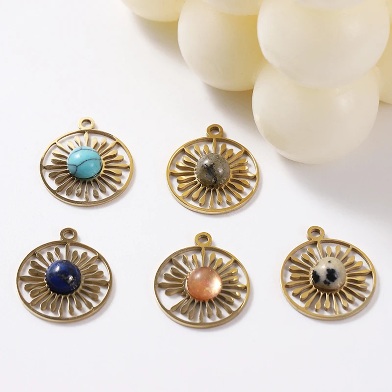 Амулеты с полым подсолнухом из нержавеющей стали, богемный кулон из натурального камня для женщин, DIY ювелирные изделия, товары для изготовл...
Амулеты с полым подсолнухом из нержавеющей стали, богемный кулон из натурального камня для женщин, DIY ювелирные изделия, товары для изготовл...
