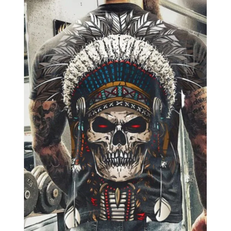 Summer Vintage Short Sleeve Tshirts Fashion Casual Skulls Graphics 3D Printed Round Neck T Shirt for Men Oversized S-5XL
Summer Vintage Short Sleeve Tshirts Fashion Casual Skulls Graphics 3D Printed Round Neck T Shirt for Men Oversized S-5XL