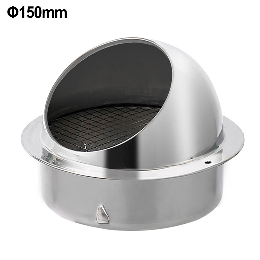 Waterproof Vent Cap Air Vent Grille Range Hood Stainless Steel Thickened Dense Vent System Wall Mount 150/160/180/200mm
Waterproof Vent Cap Air Vent Grille Range Hood Stainless Steel Thickened Dense Vent System Wall Mount 150/160/180/200mm