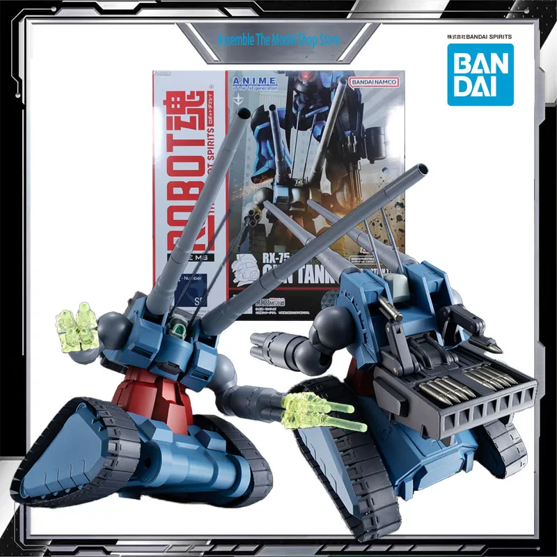 

Bandai Original Model Kit ROBOT SOUL RX-75 GUN TANK MASS PRODUCTION TYPE Anime Action Figure Model Toys Gift for Boys 125mm