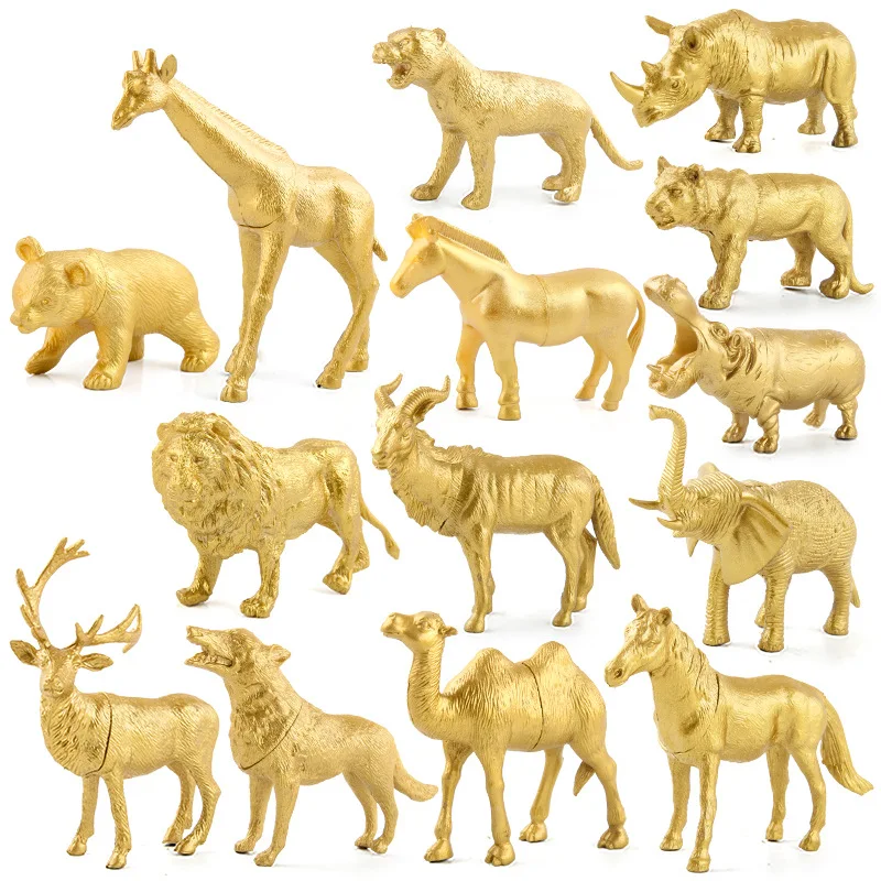 6PCS Mini Gold Farm Animal Figurines Simulation Figures Children'sToys PVC Farm Barn Animals Playset for Boy Gift for Kids Toys
6PCS Mini Gold Farm Animal Figurines Simulation Figures Children'sToys PVC Farm Barn Animals Playset for Boy Gift for Kids Toys