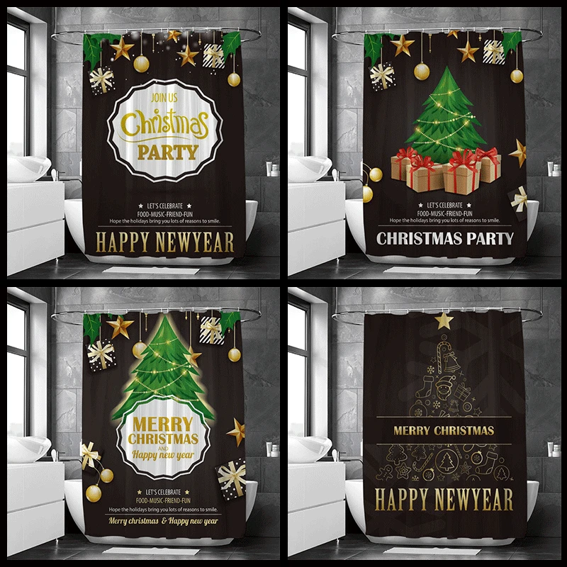 Рождественская черная занавеска для душа в комплекте, рождественская елка, Полиэстеровая ткань, защита от плесени, водонепроницаемые занав...
Рождественская черная занавеска для душа в комплекте, рождественская елка, Полиэстеровая ткань, защита от плесени, водонепроницаемые занав...