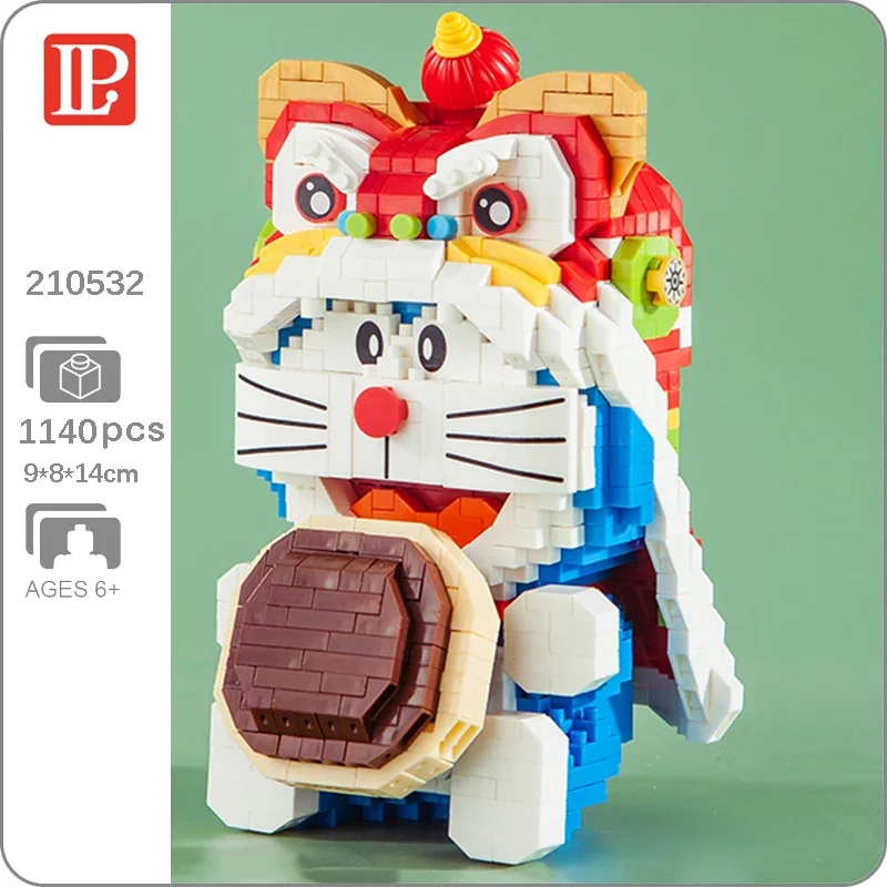 LP 210532 Anime Doraemon Cat Robot Lion Dance Dorayaki Food Pet Animal Doll Model Mini Diamond Blocks Bricks Building Toy No Box
LP 210532 Anime Doraemon Cat Robot Lion Dance Dorayaki Food Pet Animal Doll Model Mini Diamond Blocks Bricks Building Toy No Box