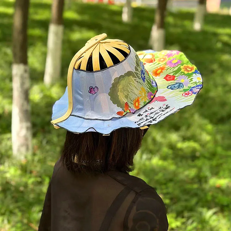 8 Styles Foldable Wide Brim Floral Printed Hat Fan Portable Breathable Women Summer Travel Beach Shopping Sunscreen Cap
8 Styles Foldable Wide Brim Floral Printed Hat Fan Portable Breathable Women Summer Travel Beach Shopping Sunscreen Cap
