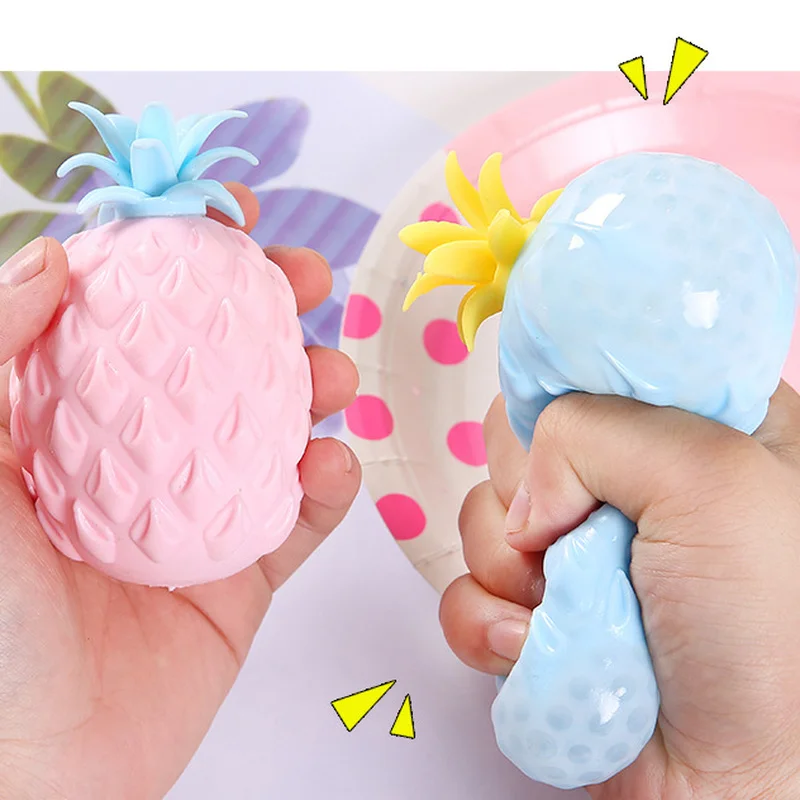 1PC Release Stress Funny Soft Pineapple Ball Stress Reliever Toy Children Adult Creative Squeeze Toy Gift 4.5x8CM 
1PC Release Stress Funny Soft Pineapple Ball Stress Reliever Toy Children Adult Creative Squeeze Toy Gift 4.5x8CM