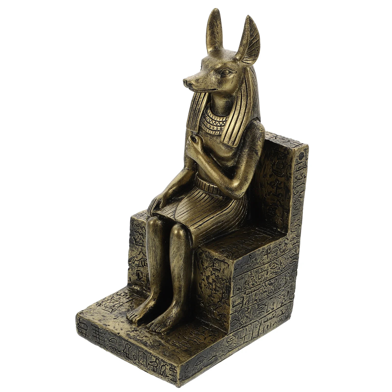 Egyptian Statue God Dog Anubis Figurine Sculpture Resin Decor Ancient Egypt Desktop Statues Figure Ornament Gods Goddess Model 
Egyptian Statue God Dog Anubis Figurine Sculpture Resin Decor Ancient Egypt Desktop Statues Figure Ornament Gods Goddess Model