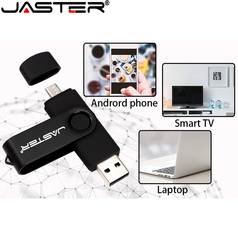 

JASTER High Speed USB 2.0 OTG Pen Drive 16G 32G 64GB Pen Drive Flash Disk 3 in 1 for Android SmartPhone/PC TYPE-C Business gifts