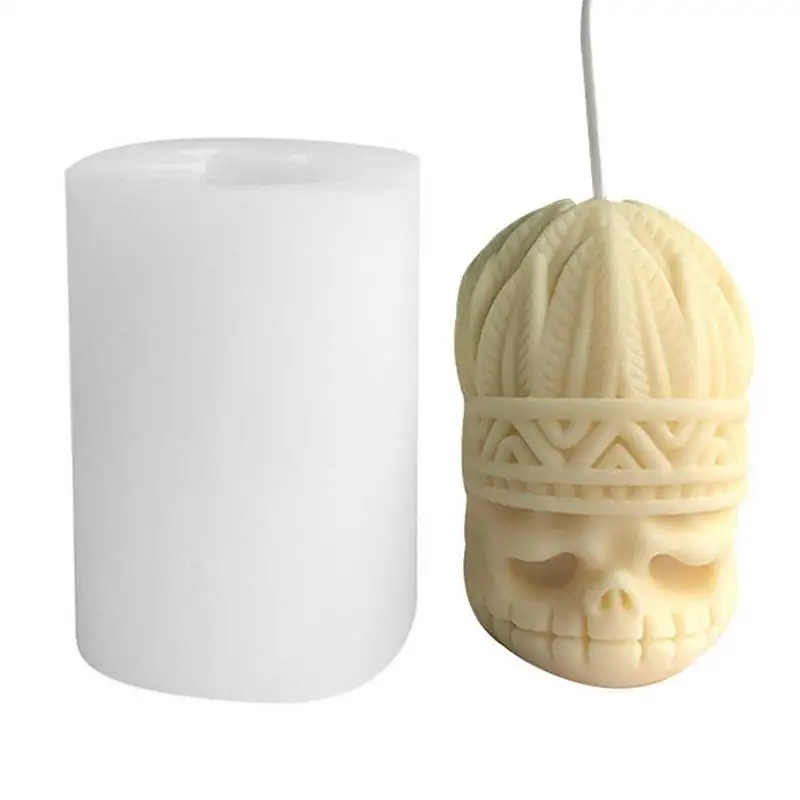 Skull Silicone Candle Mold 3D Skeleton Chief Soap Mold Home Decor Portable Resin Casting Clay Mold For Soaps Candles Cakes
Skull Silicone Candle Mold 3D Skeleton Chief Soap Mold Home Decor Portable Resin Casting Clay Mold For Soaps Candles Cakes